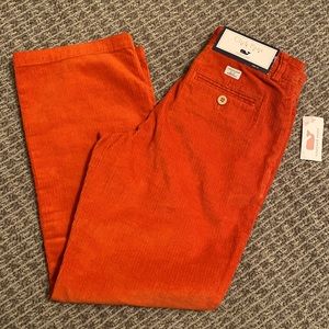 NWT Vineyard Vines Orange Corduroy Club Pant